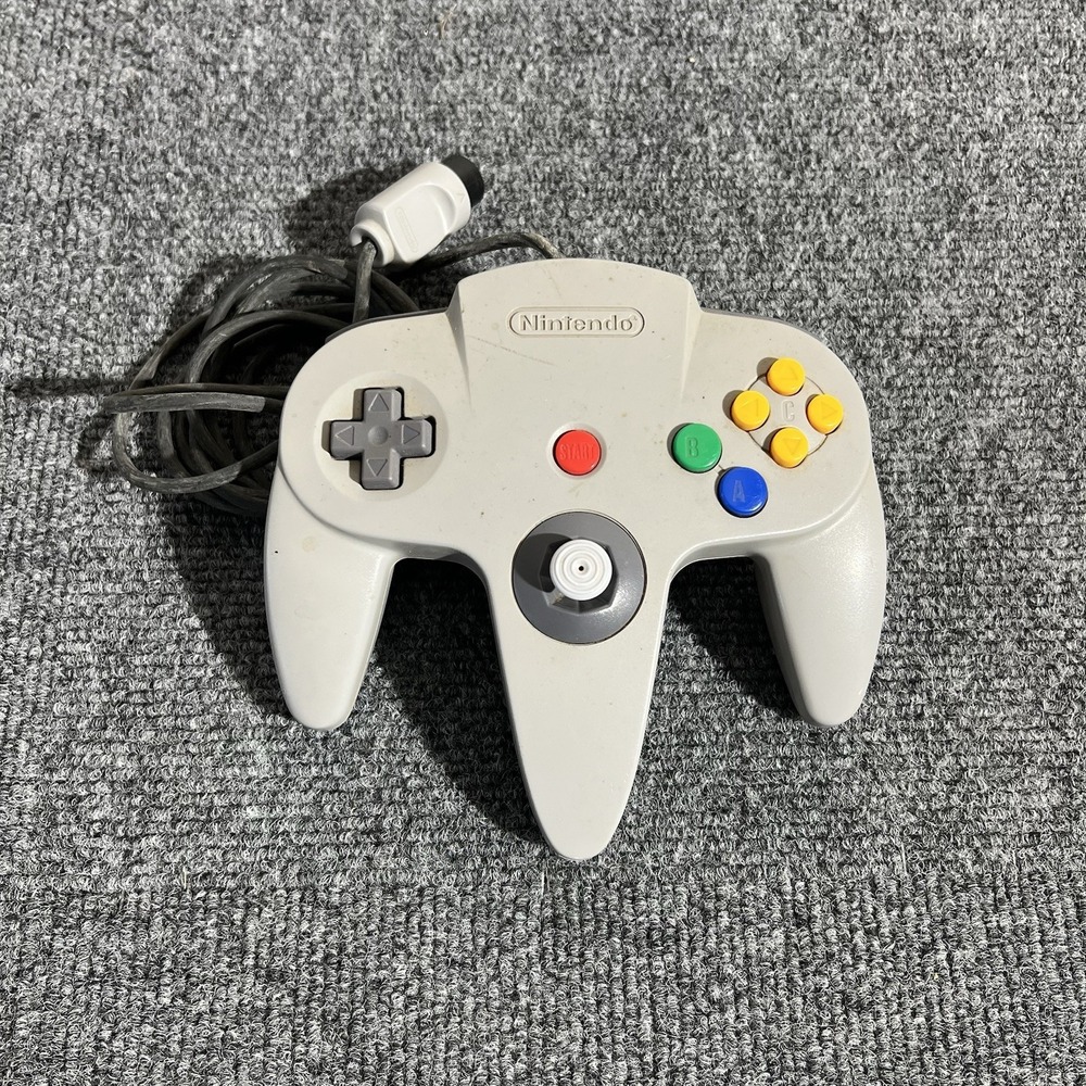 Nintendo 64 Gray Controller AUTHENTIC OEM N64 Original Tested & Working